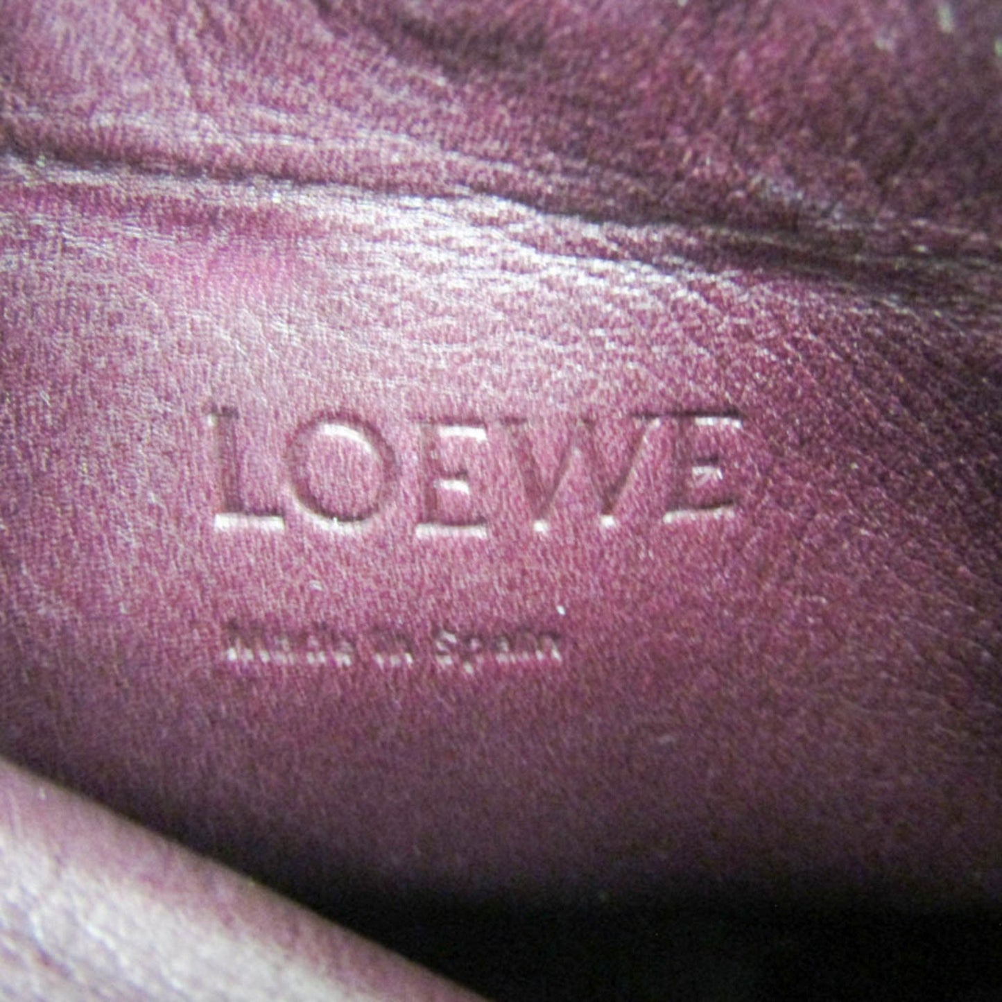 Loewe Gate, Burgundy, Leather, shoulder