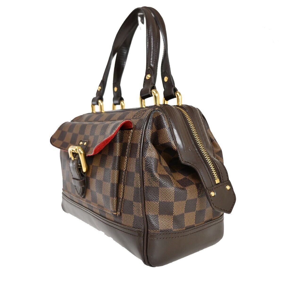 Louis Vuitton Knightsbridge, Brown, Canvas, handbag