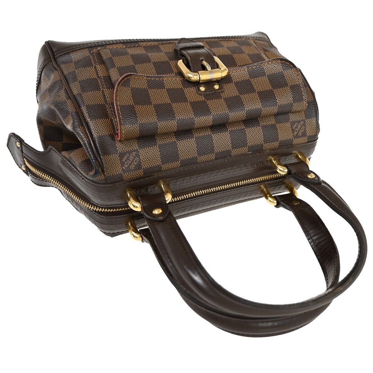 Louis Vuitton Knightsbridge, Brown, Canvas, handbag