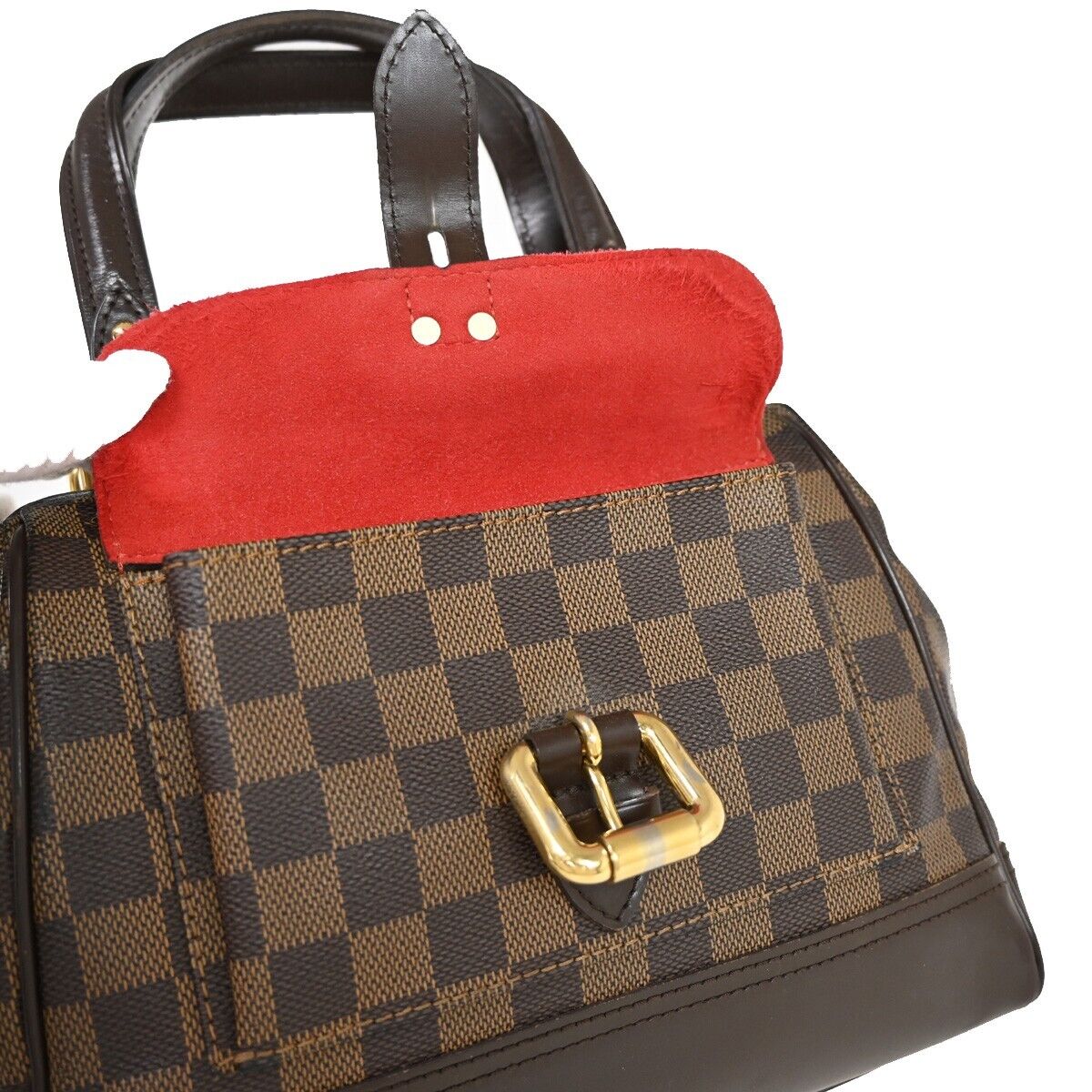 Louis Vuitton Knightsbridge, Brown, Canvas, handbag