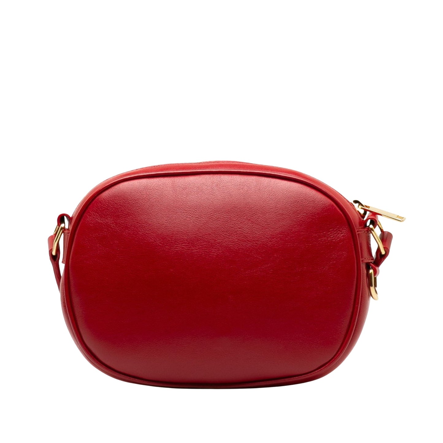 Céline C charm, Red, Leather, shoulder