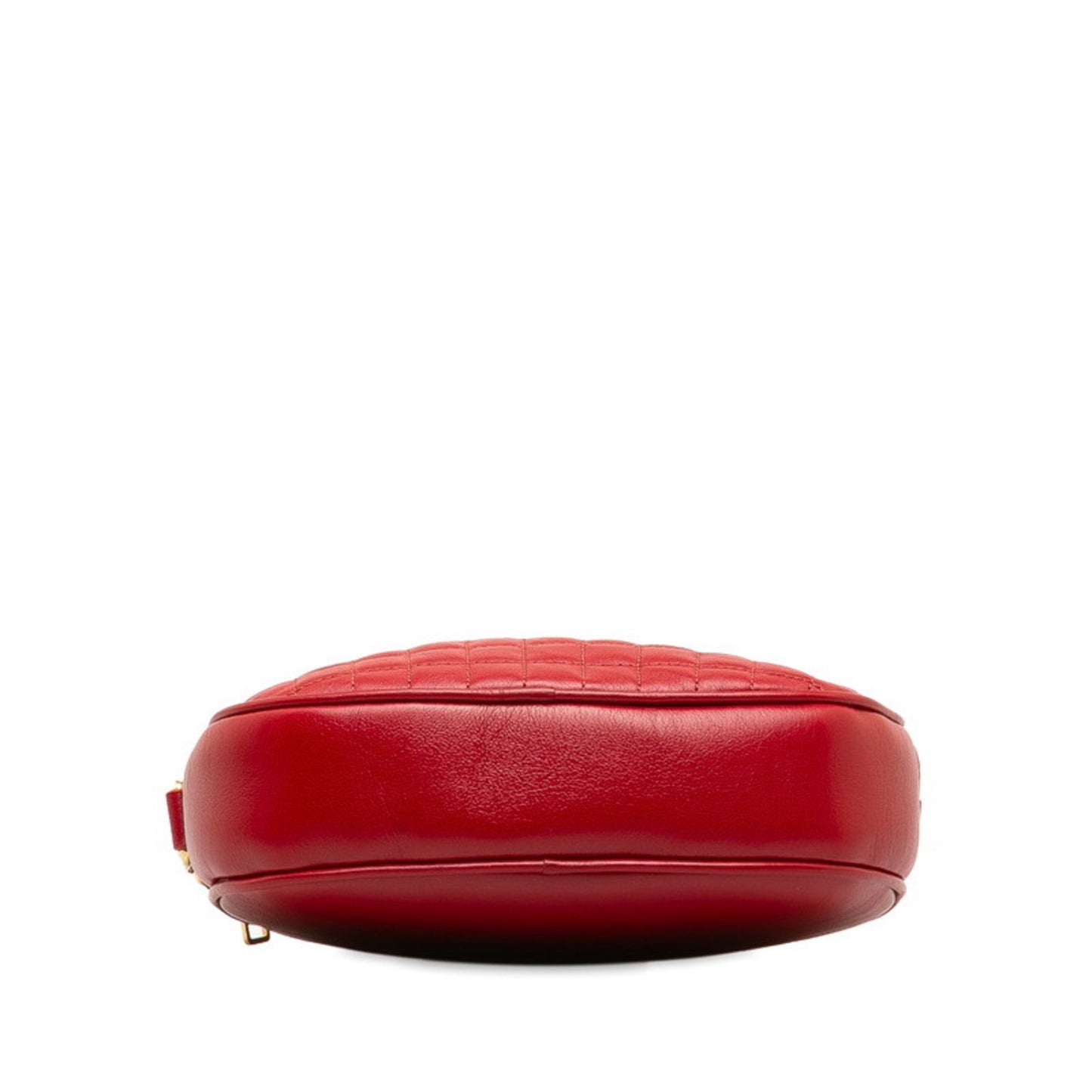 Céline C charm, Red, Leather, shoulder