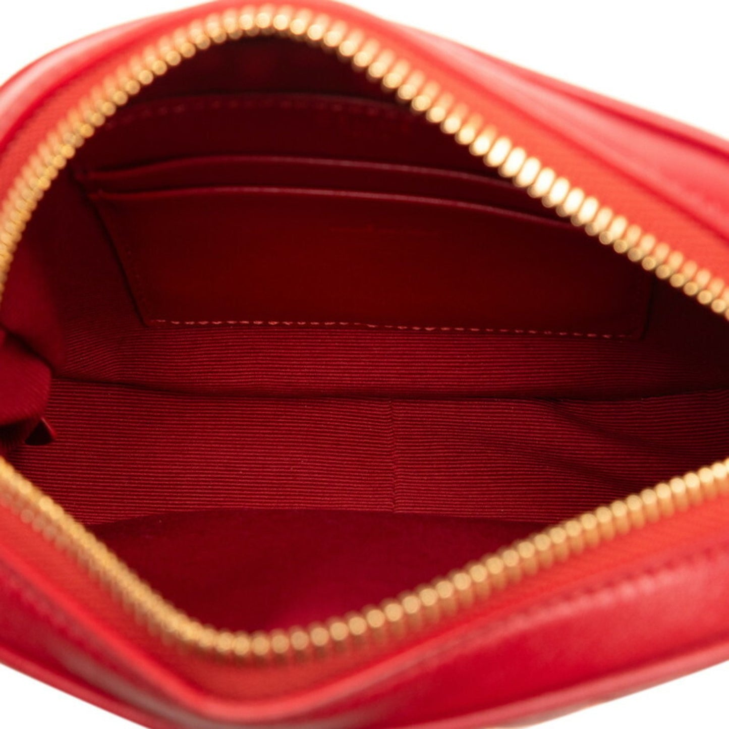 Céline C charm, Red, Leather, shoulder