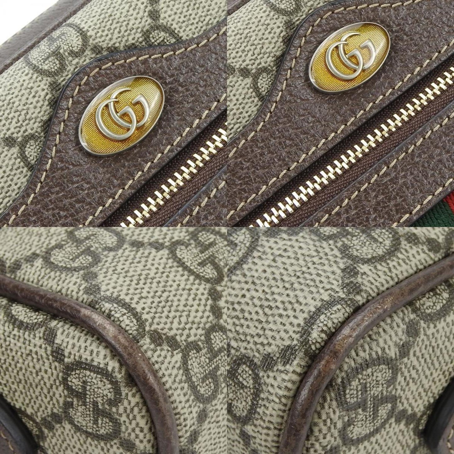 Gucci Ophidia, Brown, Canvas, shoulder