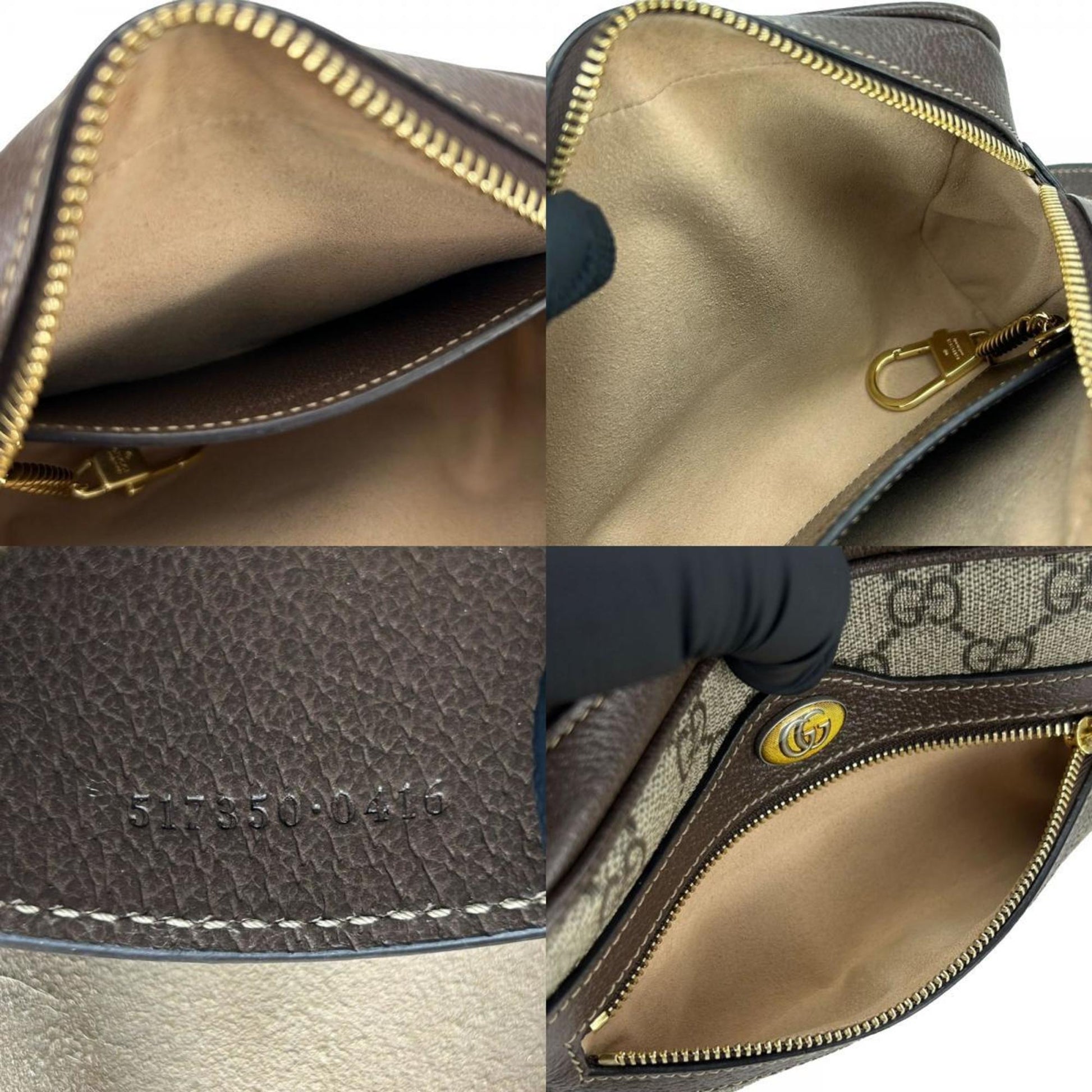 Gucci Ophidia, Brown, Canvas, shoulder