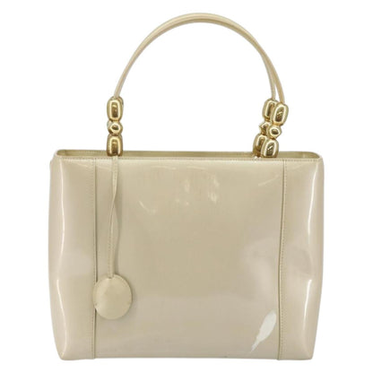 Christian Dior Diorissimo Tote Patent leather, BEIGE, LEATHER, Tote bag