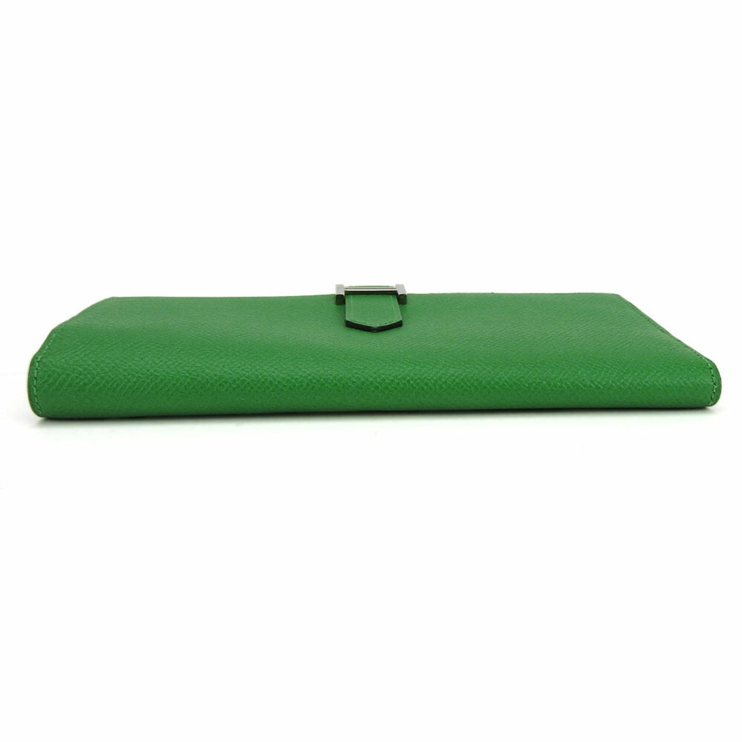 Hermès Béarn, Green, Leather, wallet