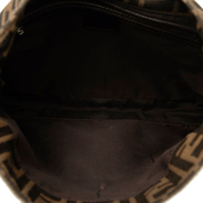 Fendi Zucca, Brown, Canvas, handbag