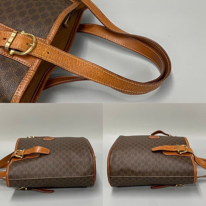 Céline Macadam, Brown, Canvas, tote