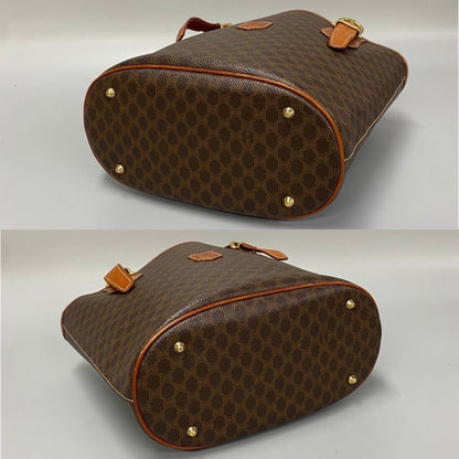 Céline Macadam, Brown, Canvas, tote