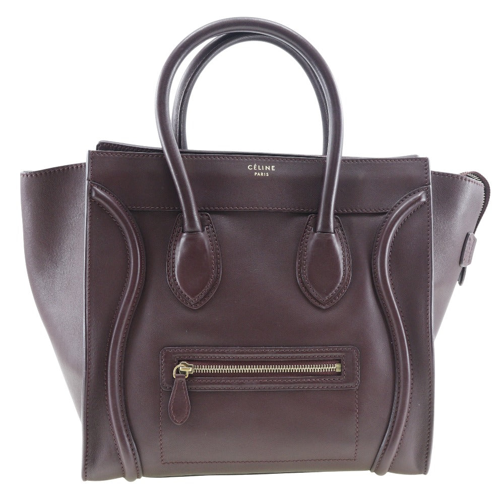 Céline Luggage, Purple, Calfskin, handbag