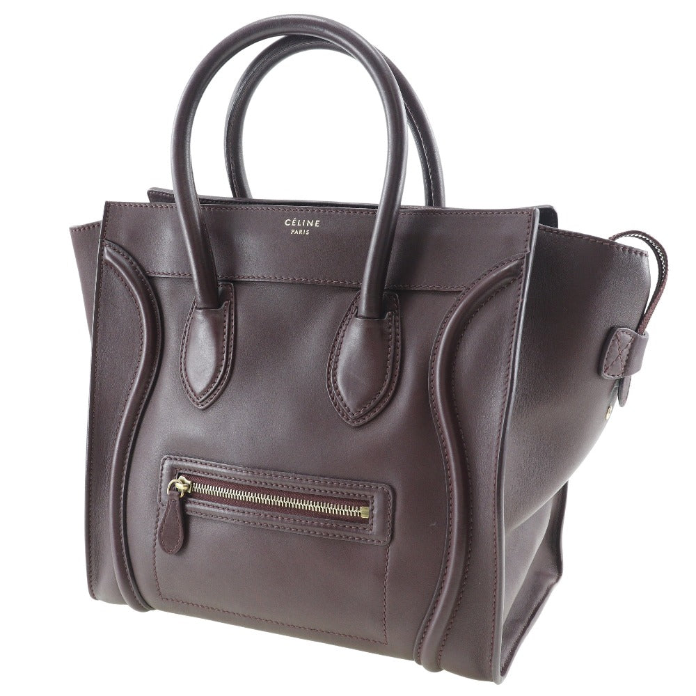 Céline Luggage, Purple, Calfskin, handbag