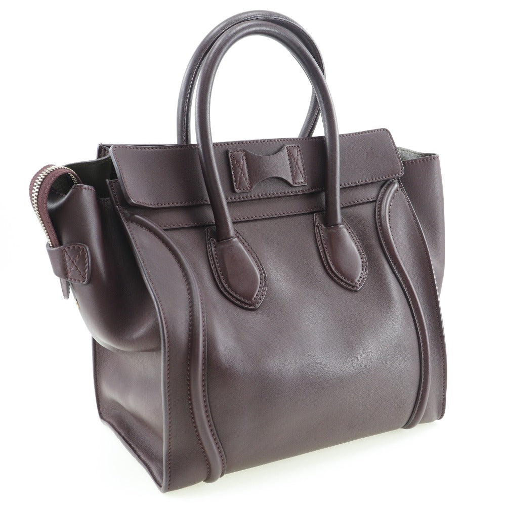 Céline Luggage, Purple, Calfskin, handbag