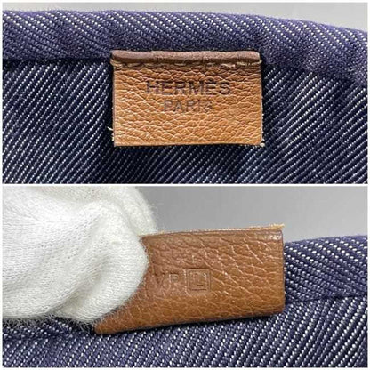 Hermès Calicut, Navy, Denim - Jeans, tote