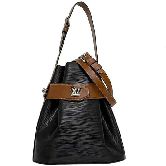 Louis Vuitton Twist, Black, Leather, shoulder