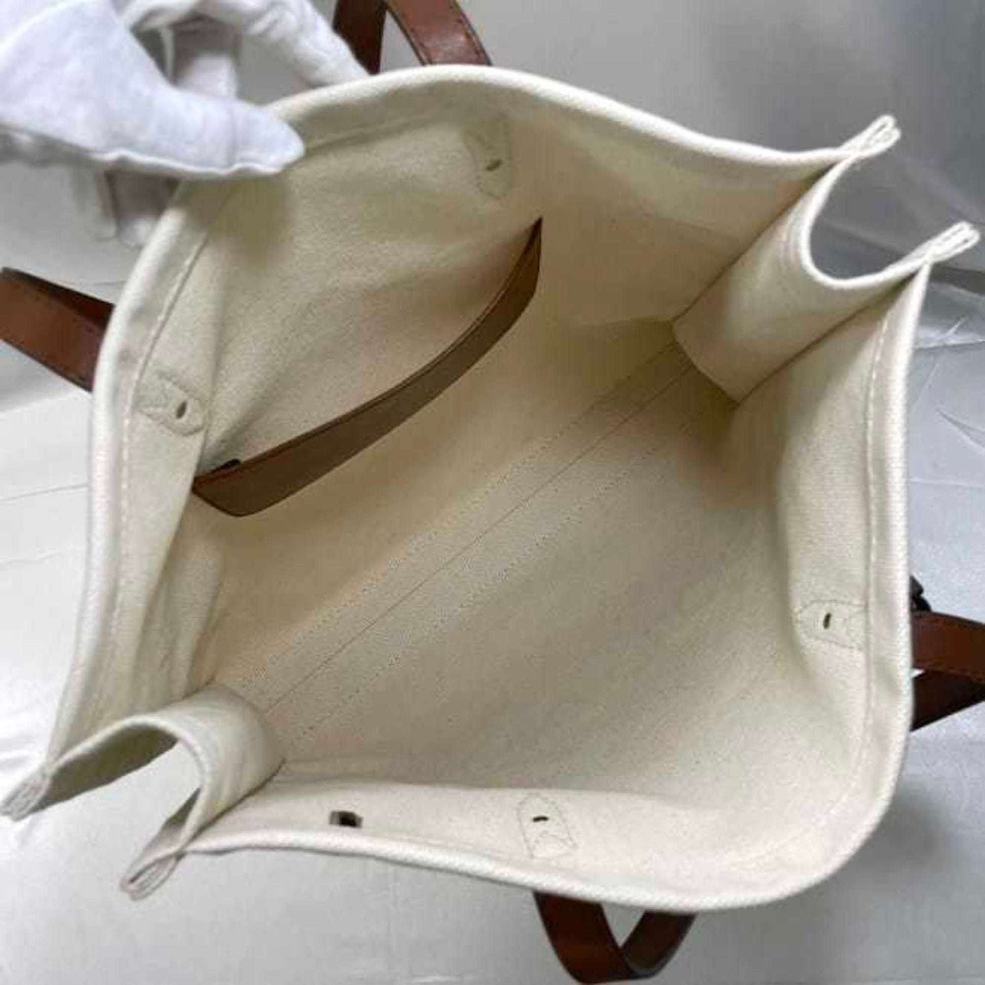 Jimmy Choo, White, Canvas, tote