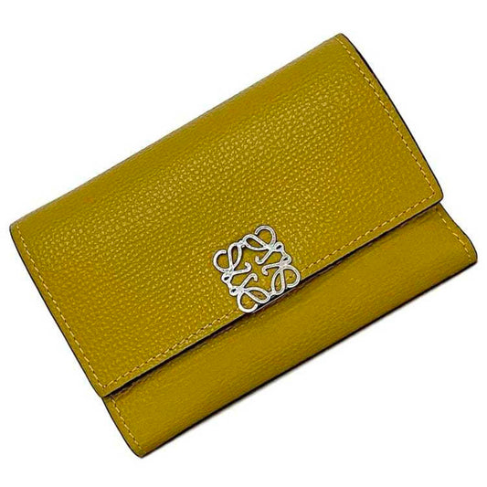 Loewe Anagram, Khaki, Leather, wallet