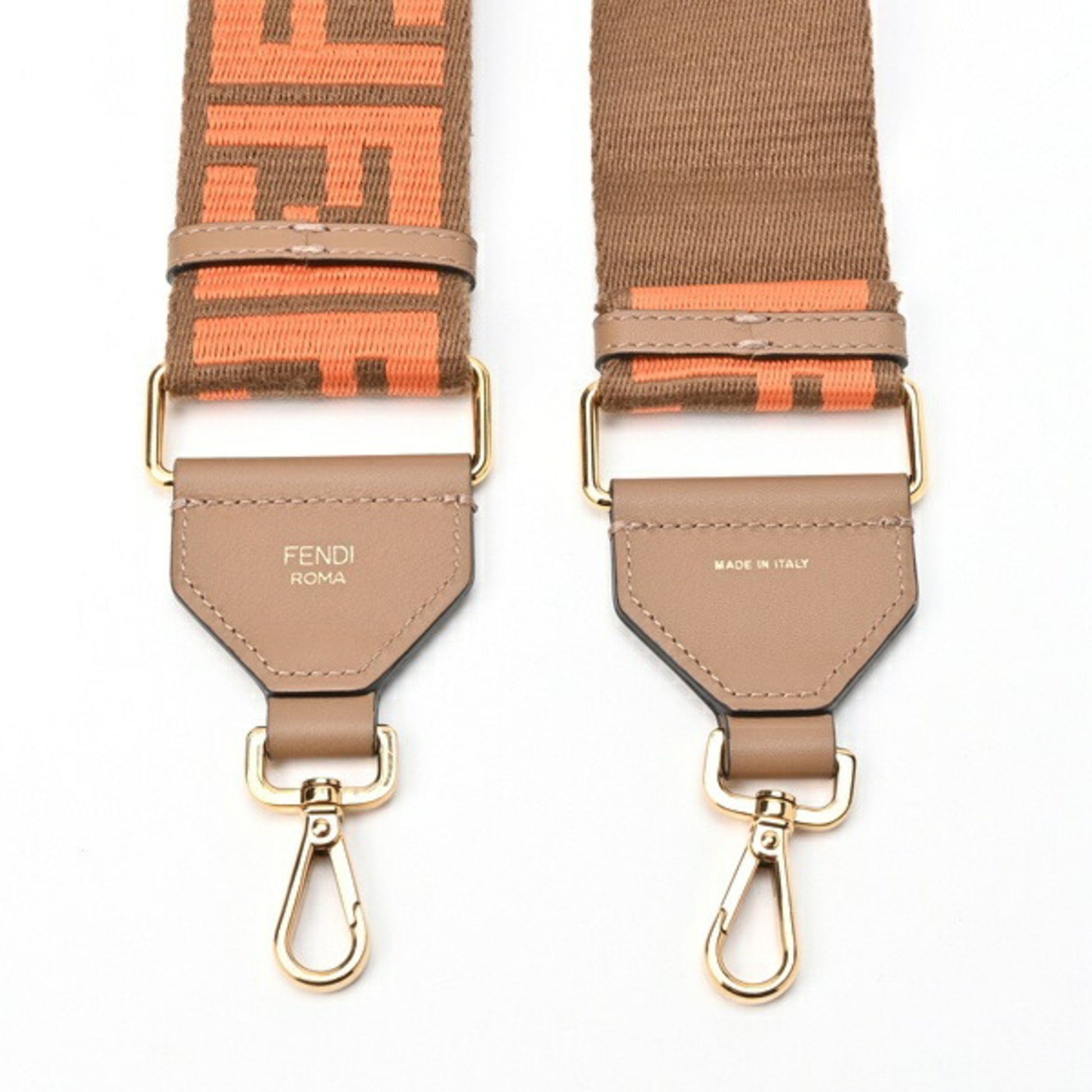 Fendi Strap you, Beige, Canvas, bag