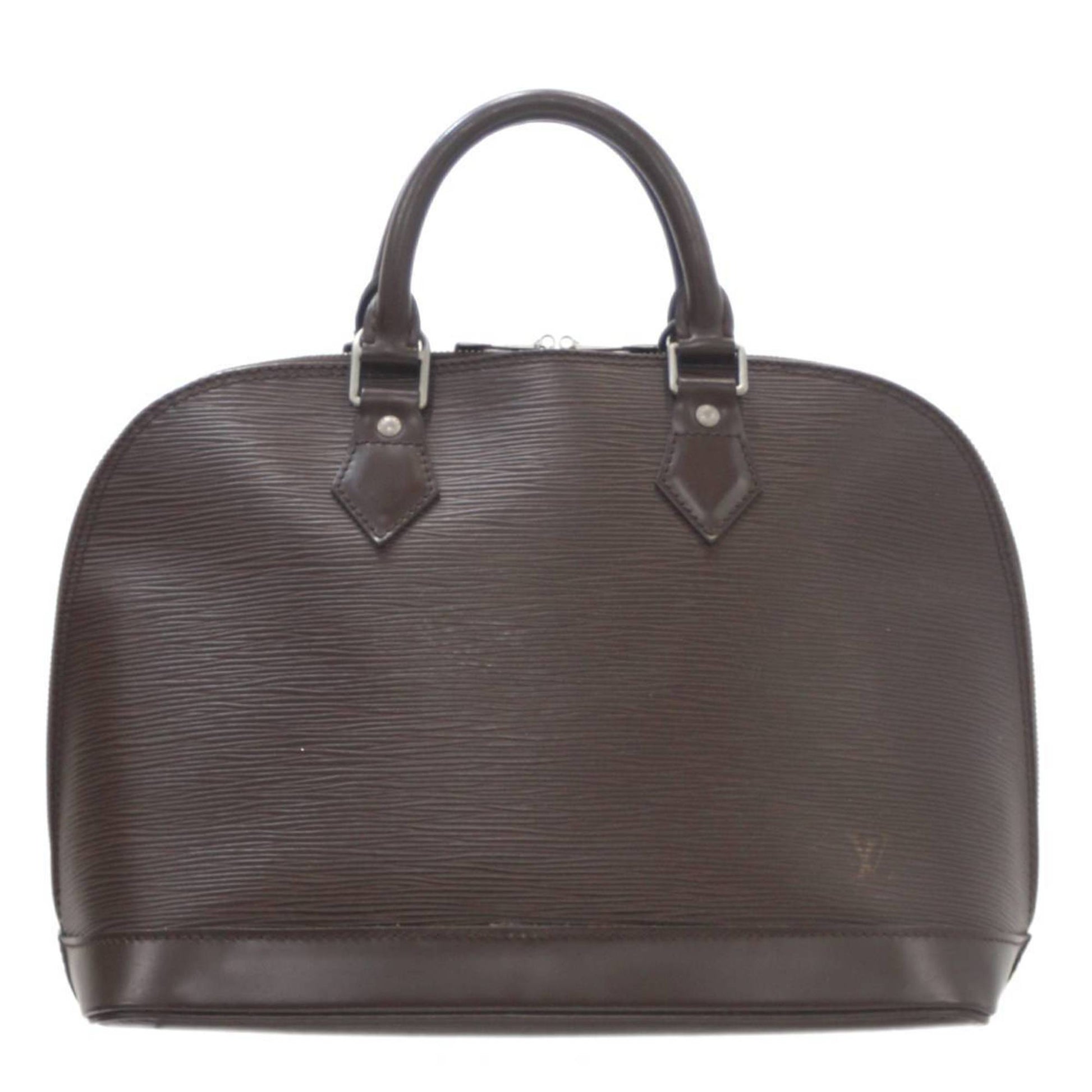 Louis Vuitton Alma, Brown, Leather, handbag