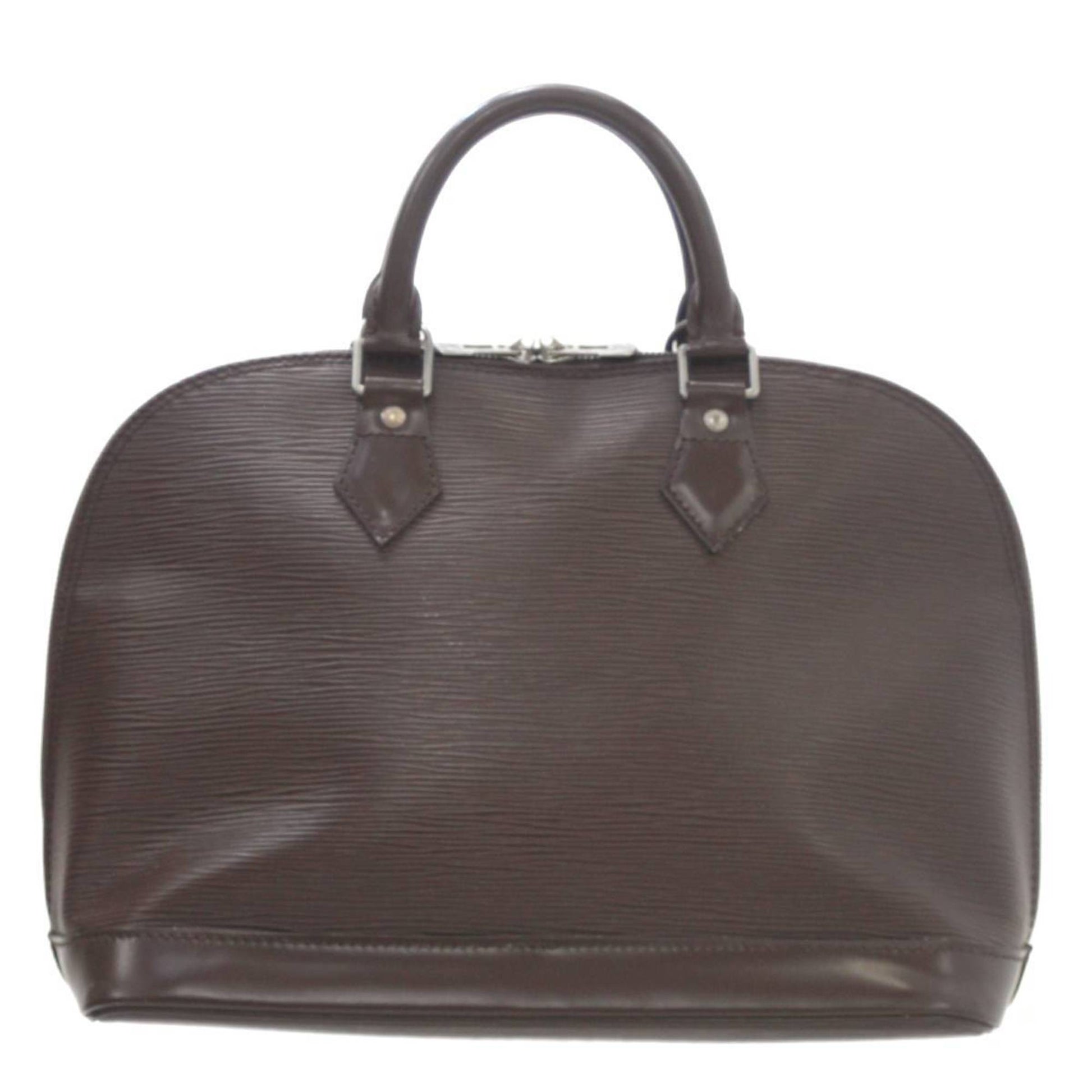 Louis Vuitton Alma, Brown, Leather, handbag