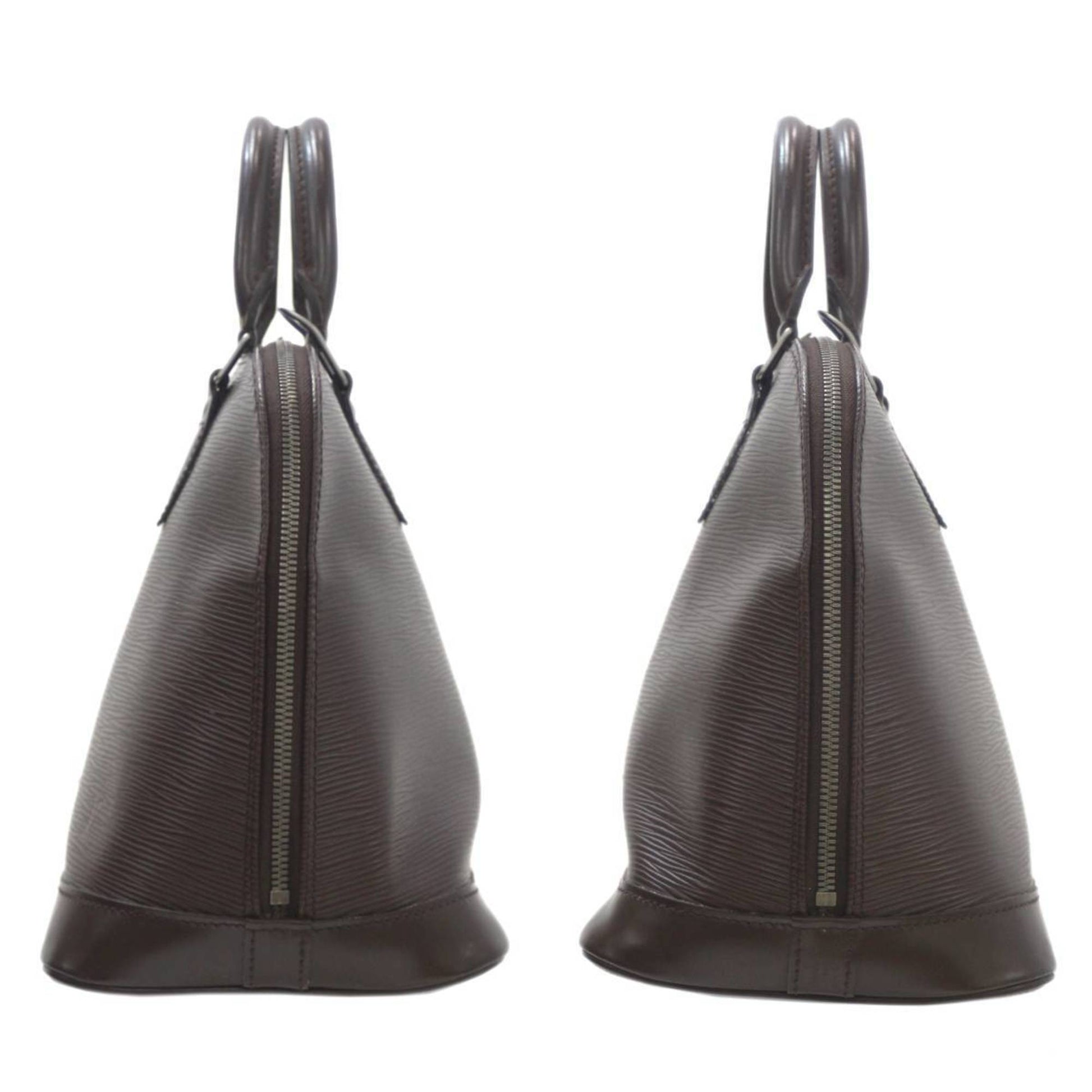 Louis Vuitton Alma, Brown, Leather, handbag