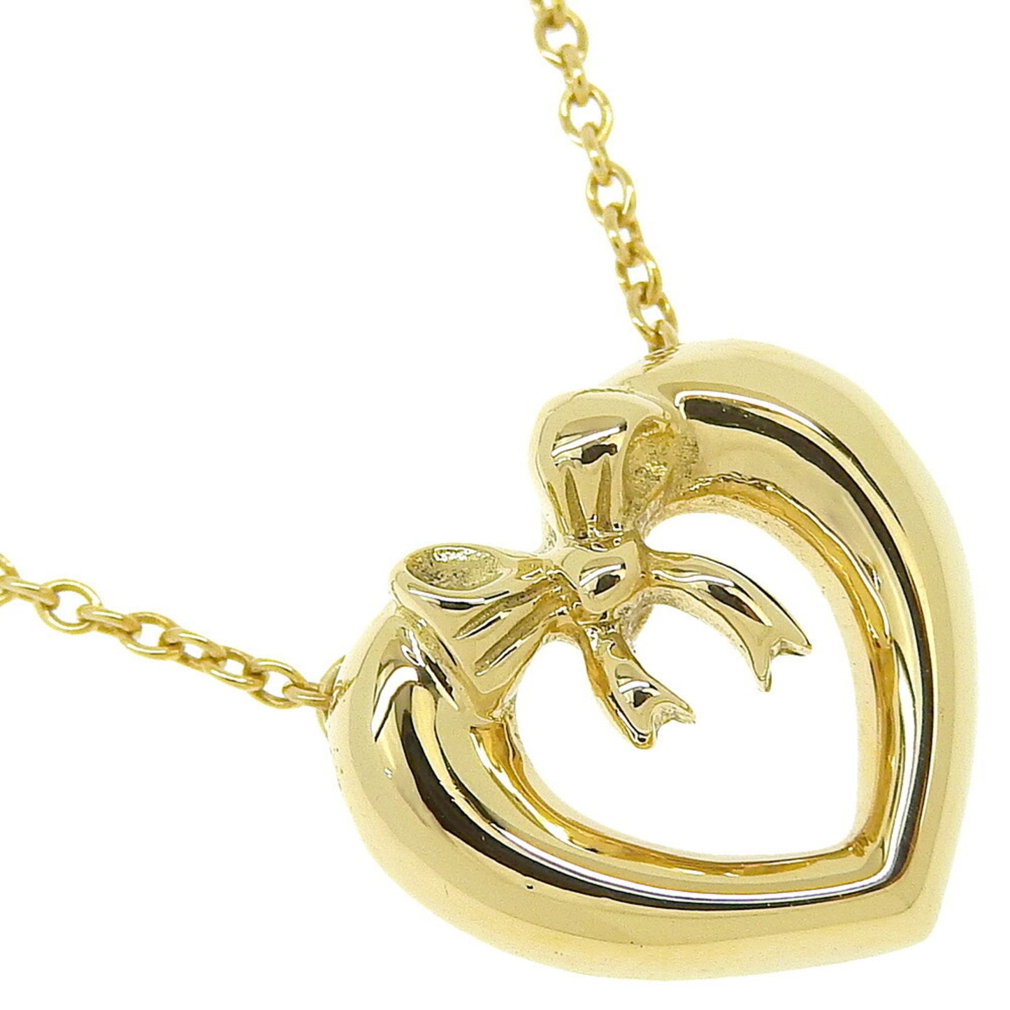 Tiffany & Co Ribbon, Gold, Yellow Gold, necklace