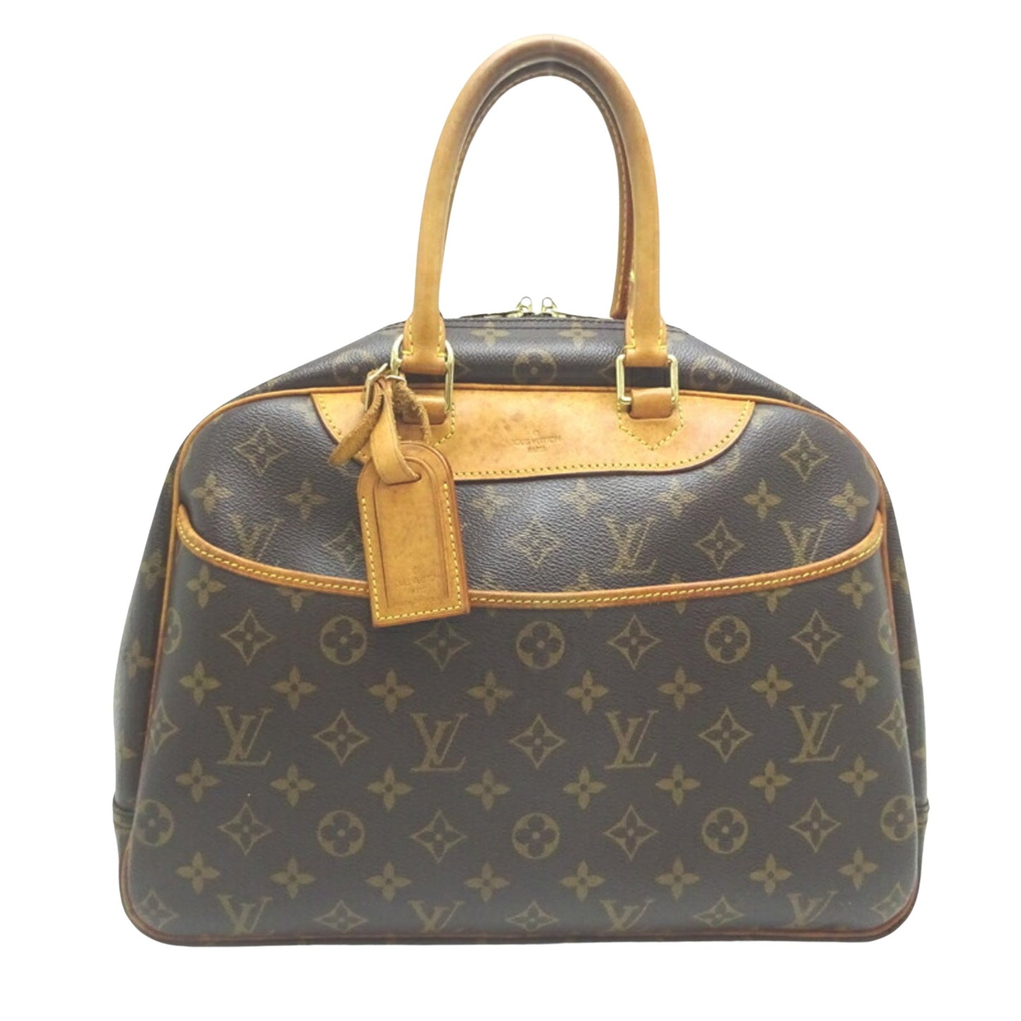 Louis Vuitton Deauville, Brown, Canvas, handbag