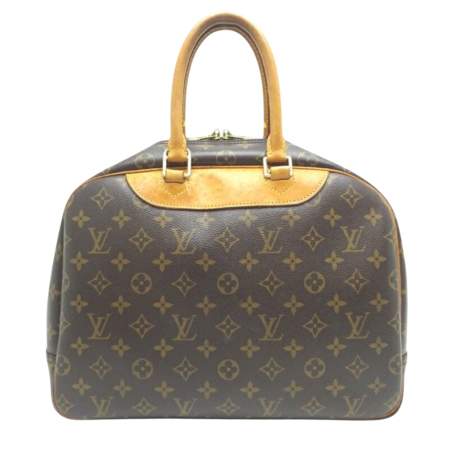 Louis Vuitton Deauville, Brown, Canvas, handbag