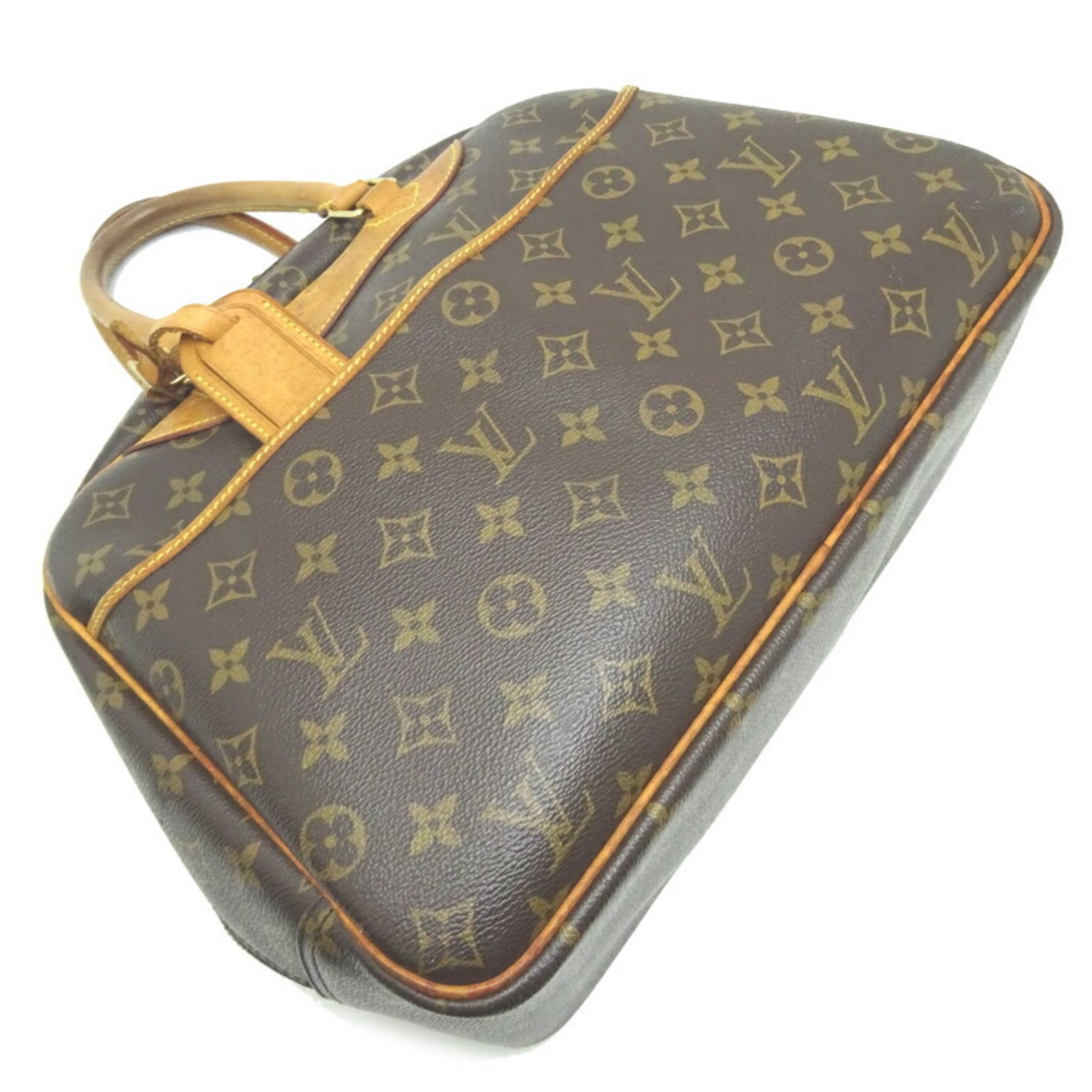 Louis Vuitton Deauville, Brown, Canvas, handbag