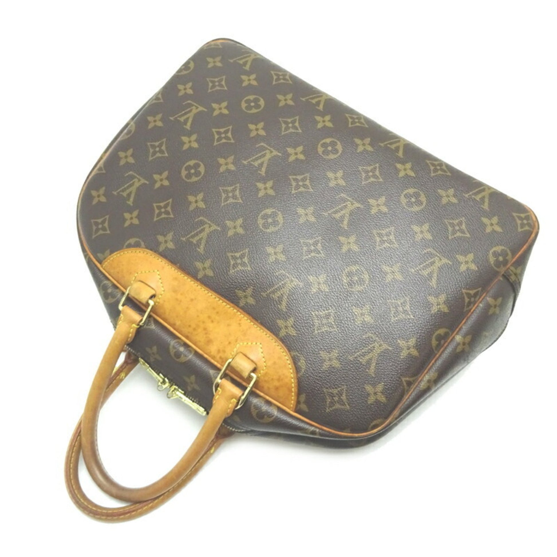 Louis Vuitton Deauville, Brown, Canvas, handbag