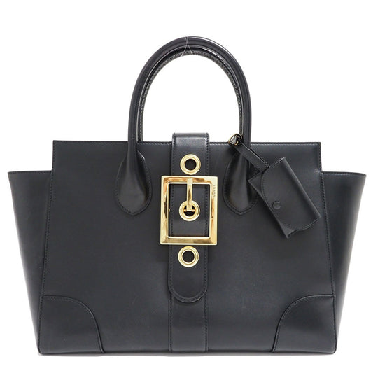 Gucci --, Black, Leather, tote