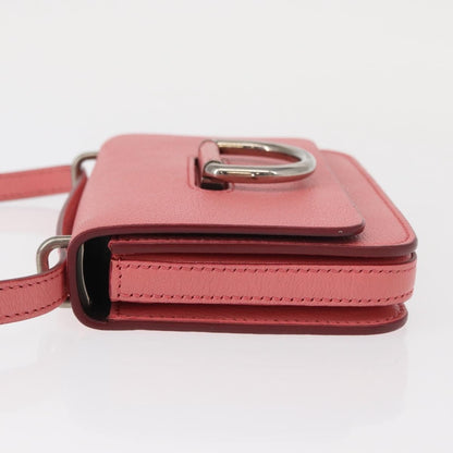 Burberry D-Ring Shoulder Leather, Pink, Leather, Shoulder Bag