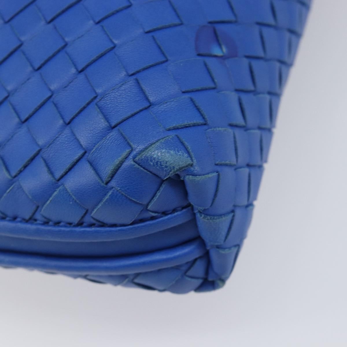 Bottega Veneta Nodini Intrecciato Nappa, Blue, Leather, Shoulder Bag