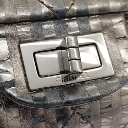 "Chanel 2,55", Silver, Leather, shoulder