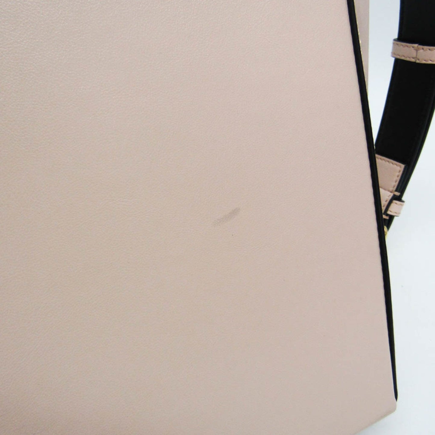Fendi Logo shopper, Beige, Leather, shoulder
