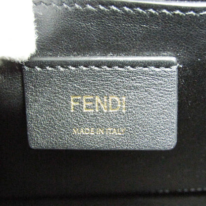 Fendi Logo shopper, Beige, Leather, shoulder