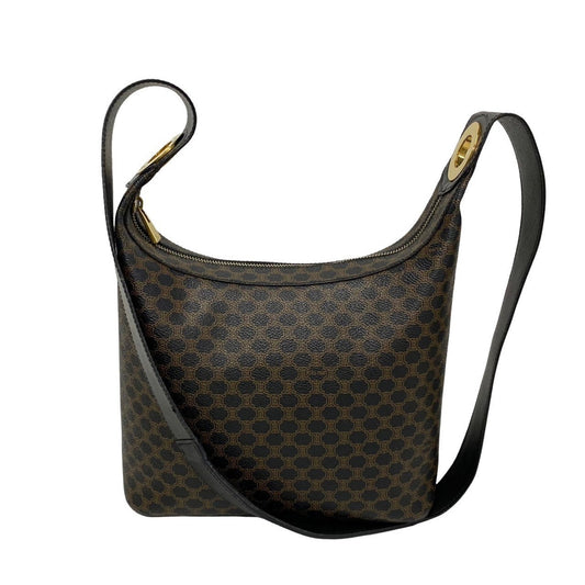 Céline Macadam, Brown, Canvas, shoulder