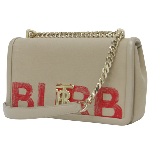 Burberry TB, Beige, Canvas, shoulder