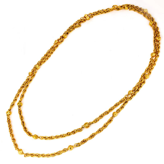 Chanel Coco Mark, Gold, Gold Plated, necklace