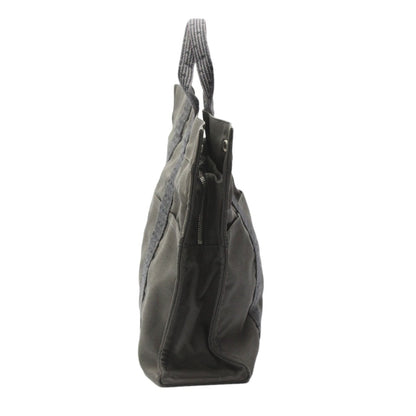 Hermès Herline, Grey, Canvas, tote