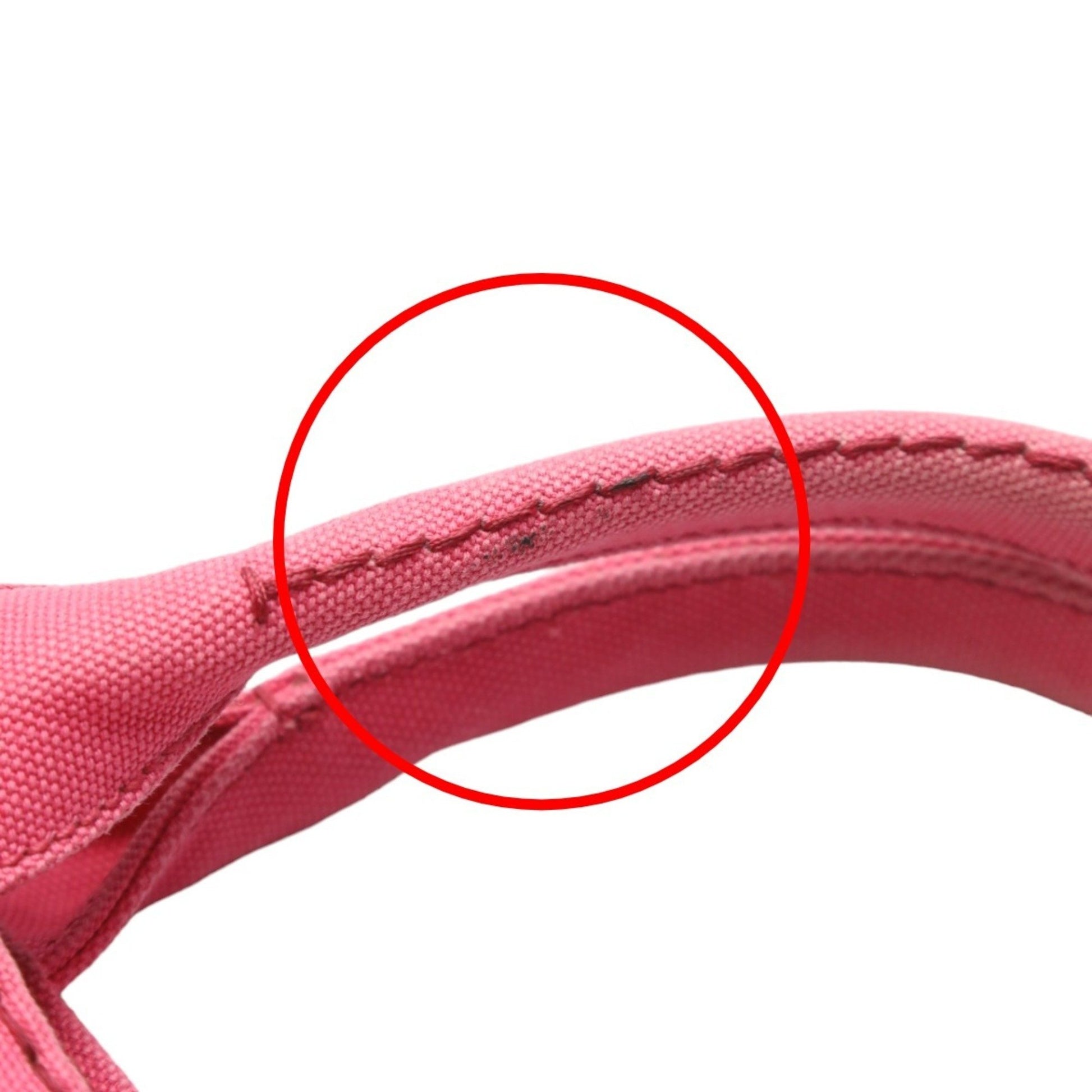 Prada Canapa, Pink, Canvas, tote