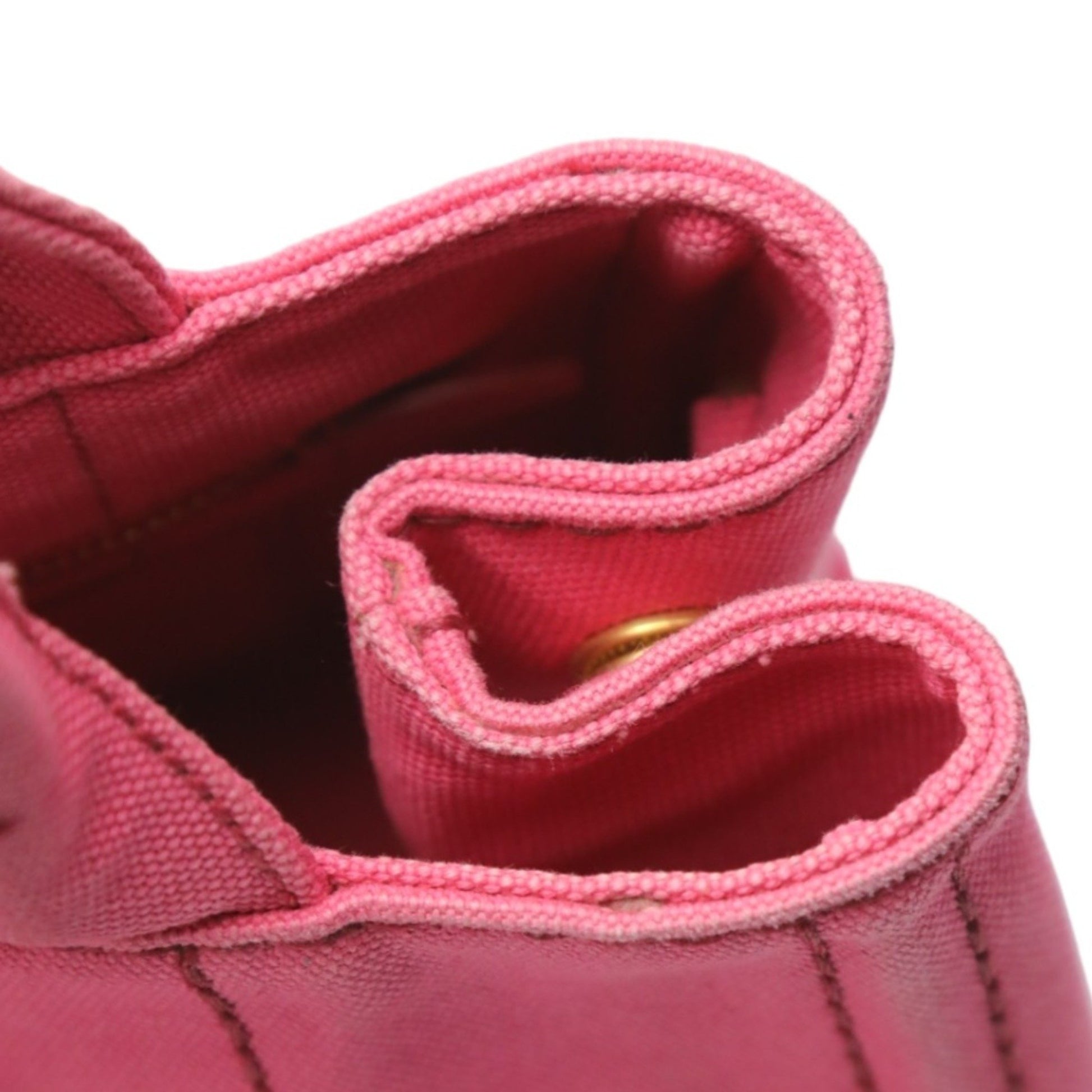 Prada Canapa, Pink, Canvas, tote