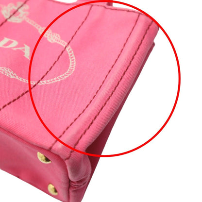 Prada Canapa, Pink, Canvas, tote