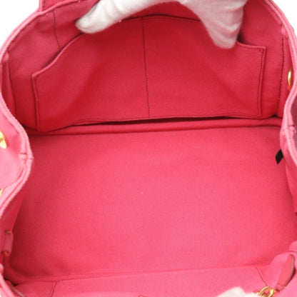 Prada Canapa, Pink, Canvas, tote