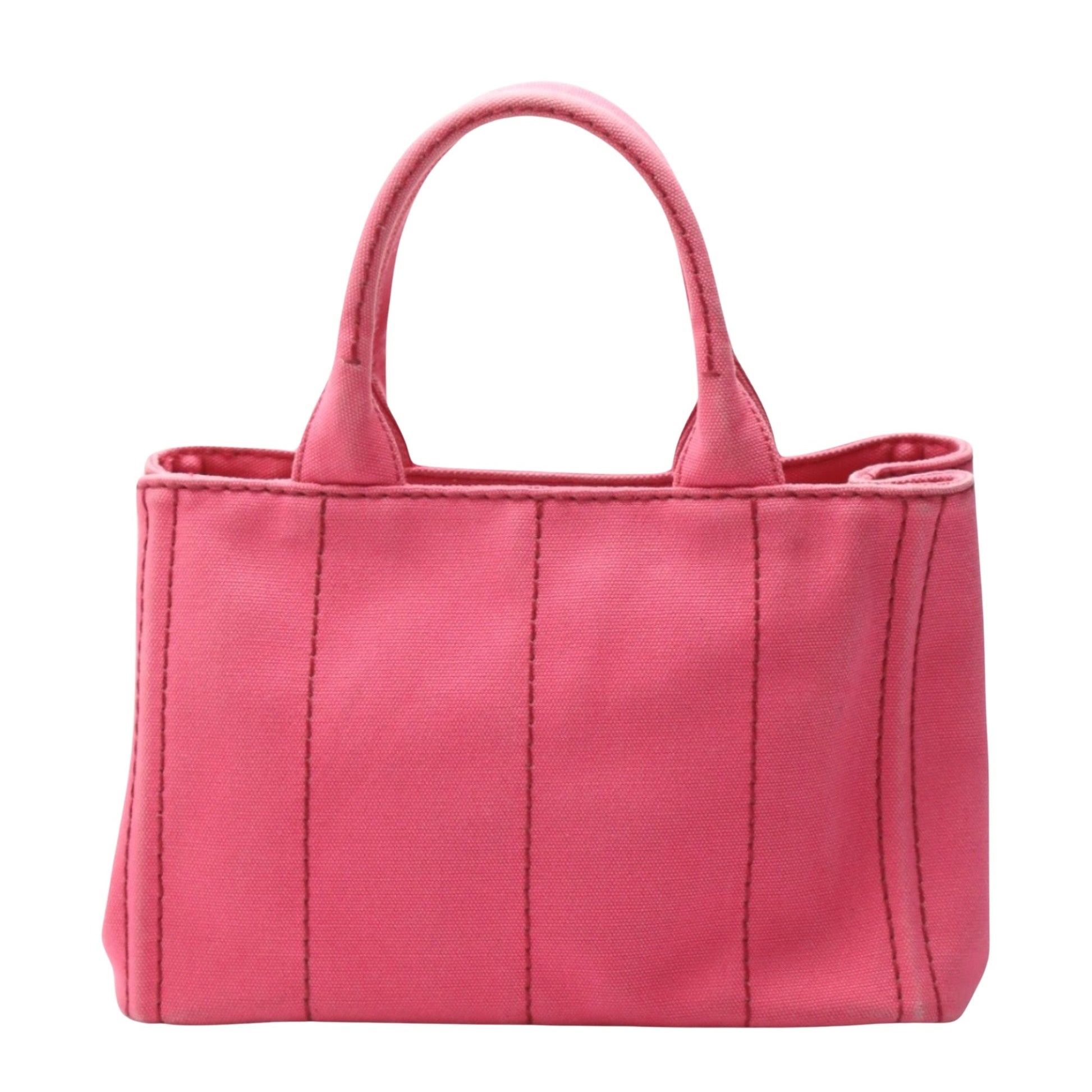 Prada Canapa, Pink, Canvas, tote