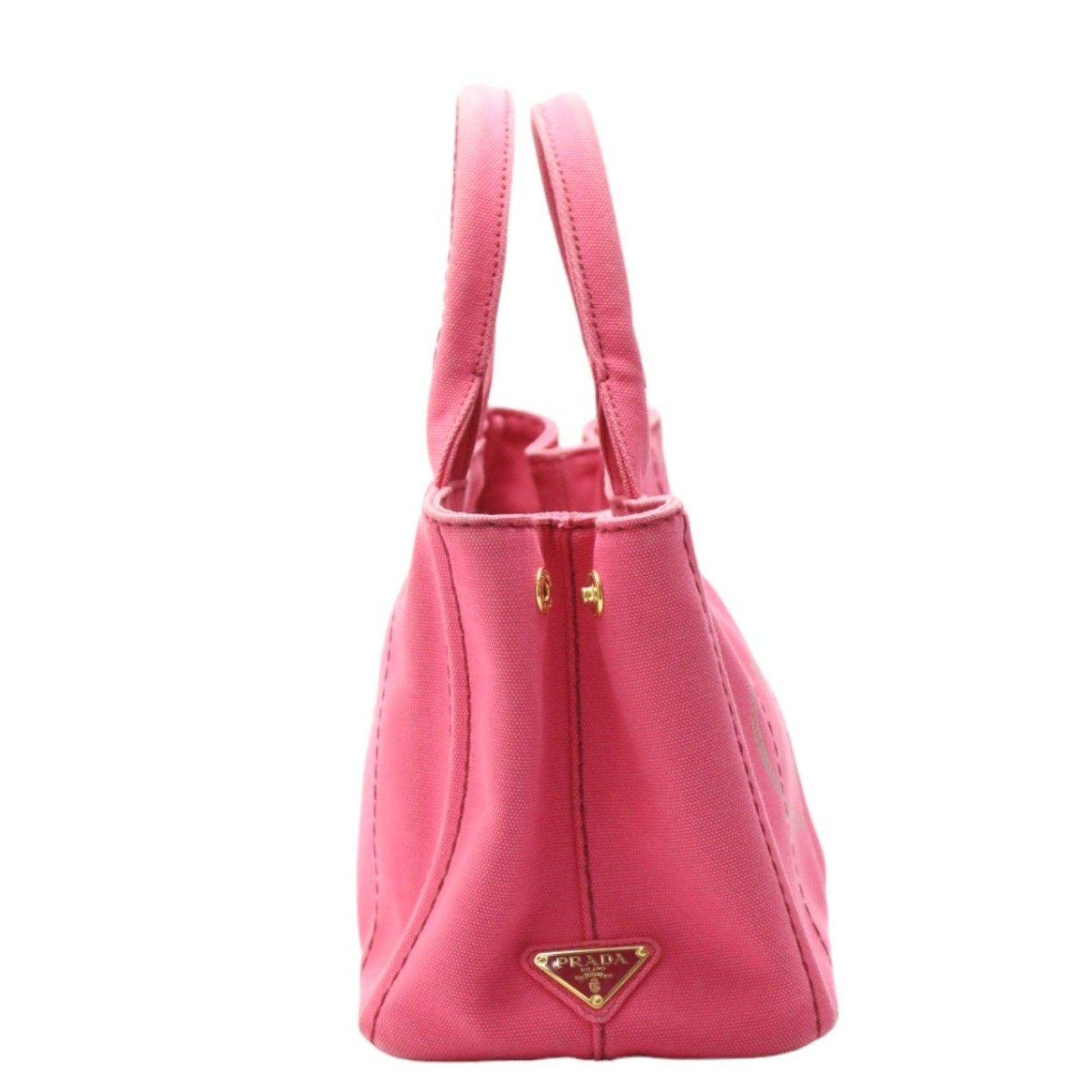 Prada Canapa, Pink, Canvas, tote