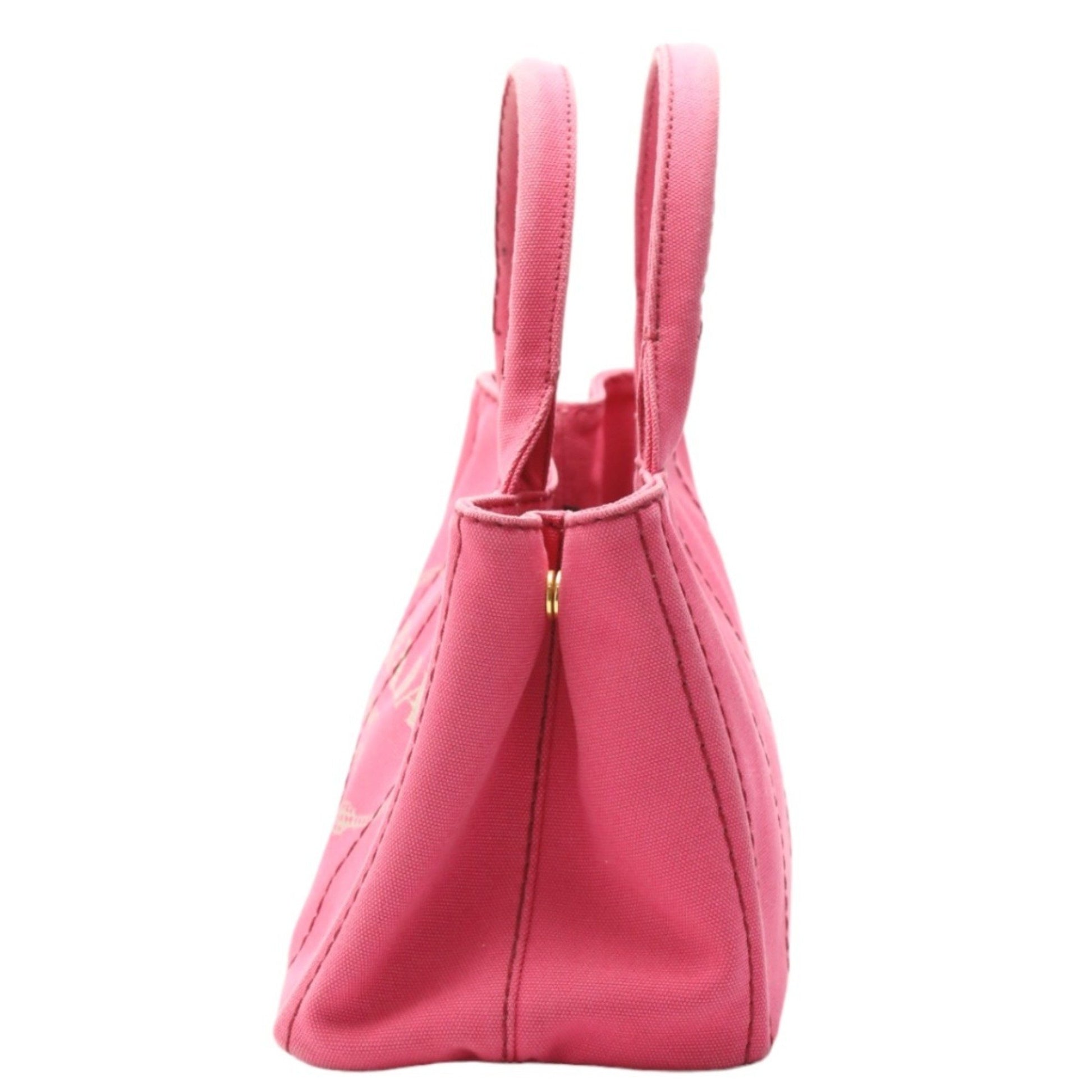 Prada Canapa, Pink, Canvas, tote