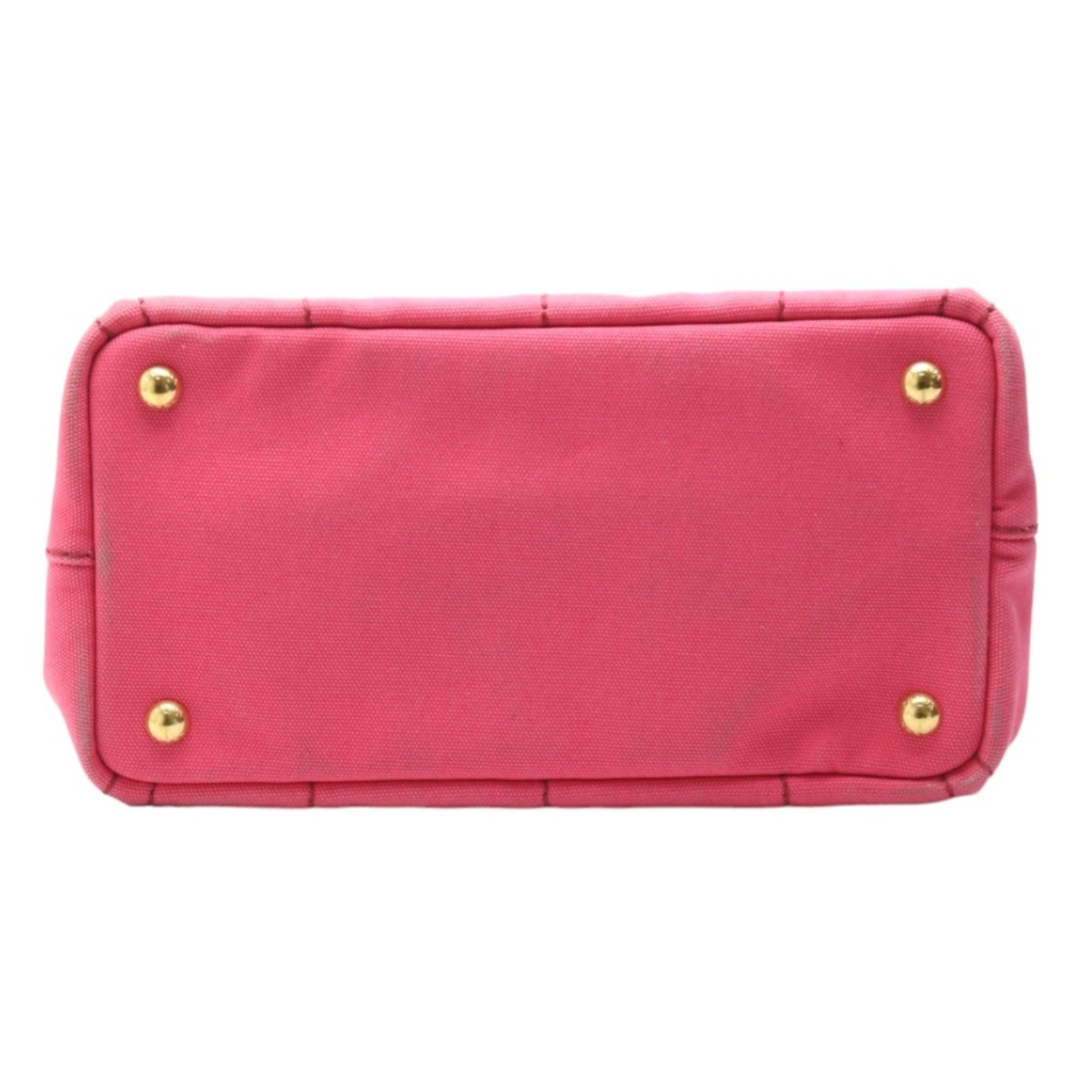 Prada Canapa, Pink, Canvas, tote