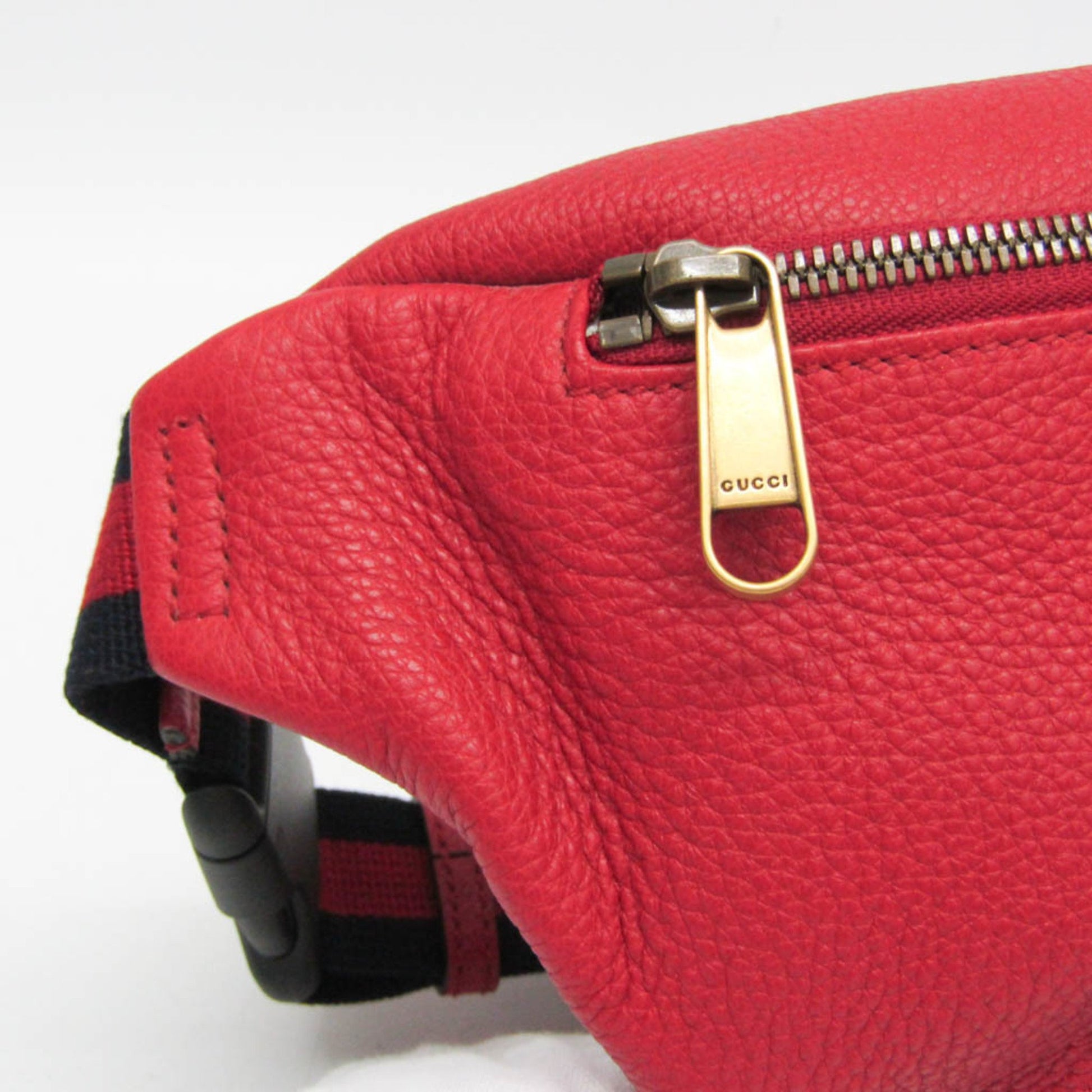 Gucci Logo, Red, Leather, clutch