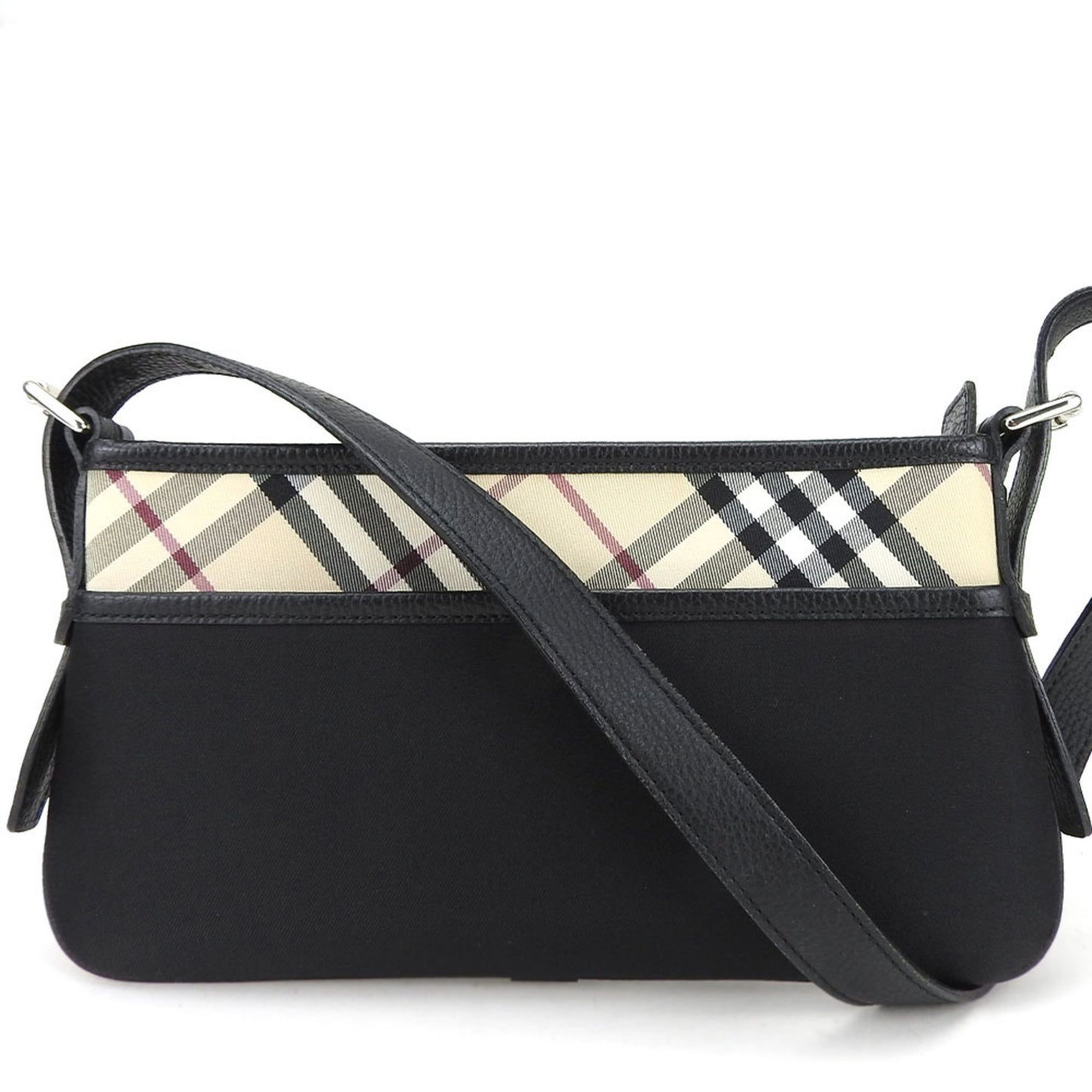 Burberry Nova Check, Black, Canvas, shoulder